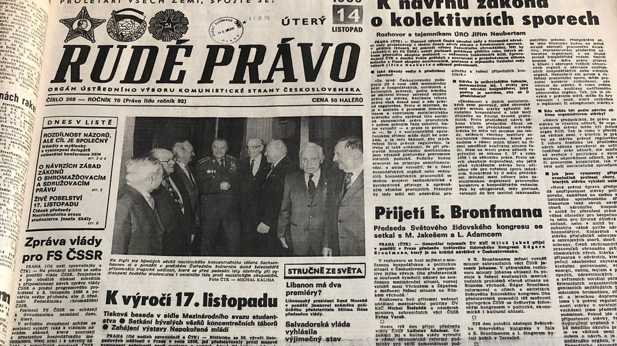 Před 30 lety. Jiřího Dolejše vyslýchala StB a co psalo Rudé právo